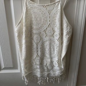 Lace tank top